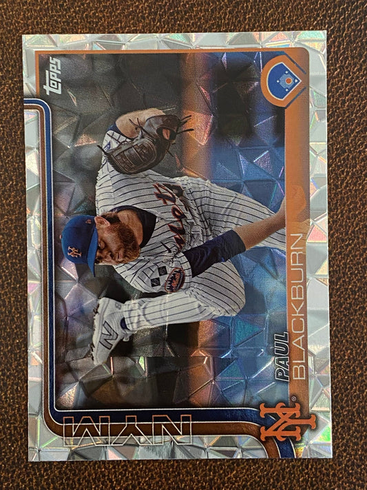 Paul Blackburn - 2025 Topps Series 1 - Diamante - Mets