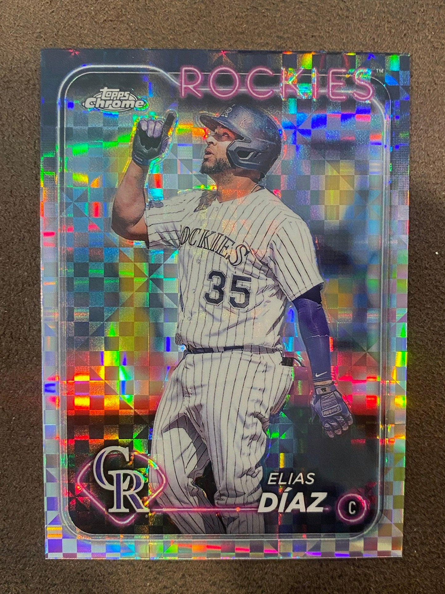 Elias Diaz - 2024 Topps Chrome - XFractors - Rockies