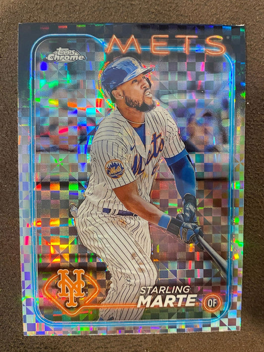 Starling Marte - 2024 Topps Chrome - XFractors - Mets