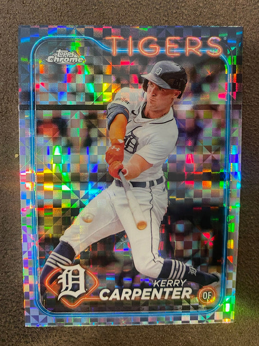 Kerry Carpenter - 2024 Topps Chrome - XFractors - Tigers