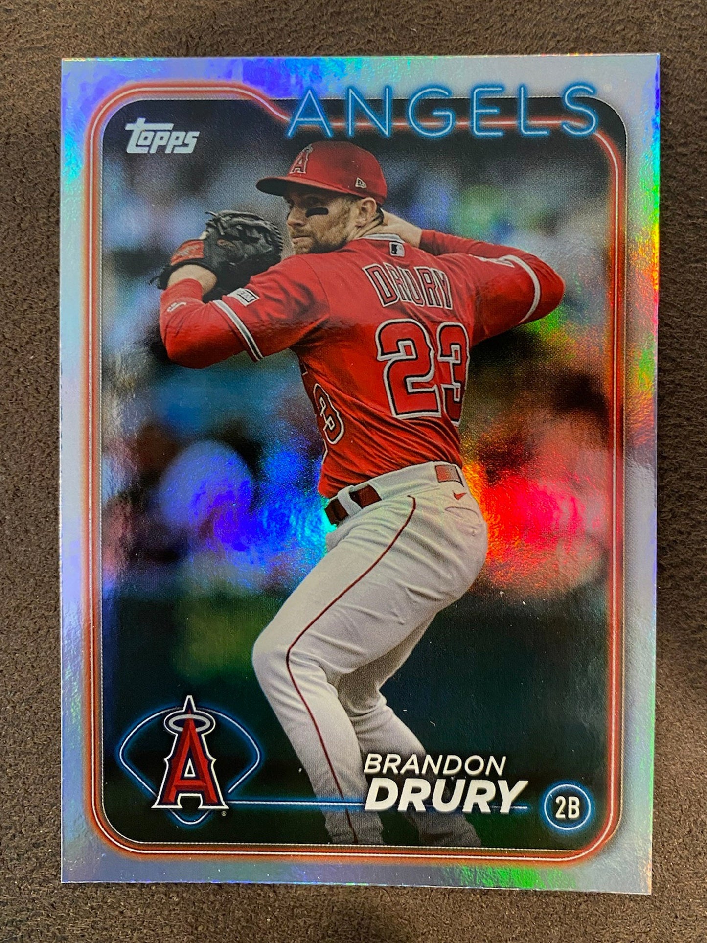 Brandon Drury - 2024 Topps Series 2 - Rainbow Foil - Angels