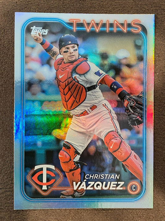 Christian Vazquez - 2024 Topps Series 2 - Rainbow Foil - Twins