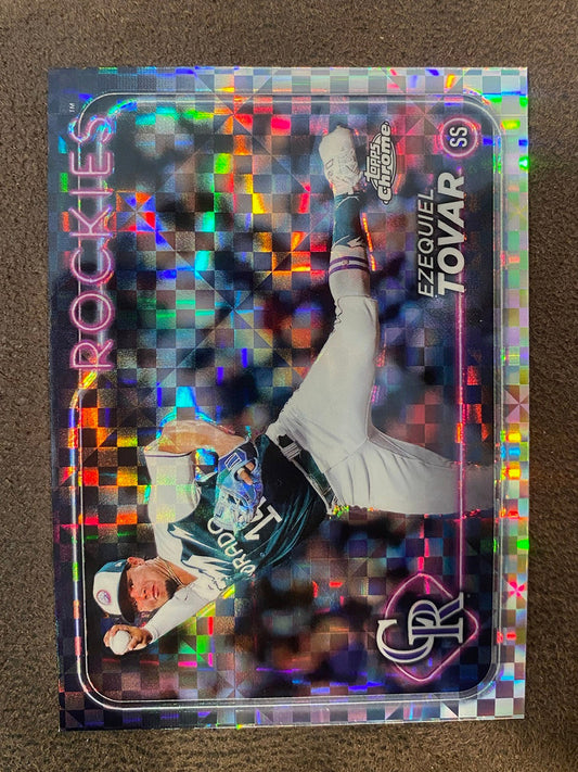 Ezequiel Tovar - 2024 Topps Chrome - XFractors - Rockies