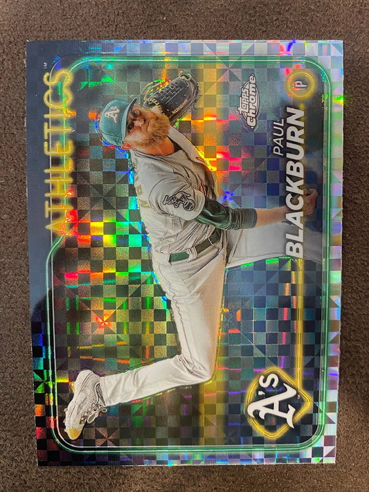 Paul Blackburn - 2024 Topps Chrome - XFractors - Athletics