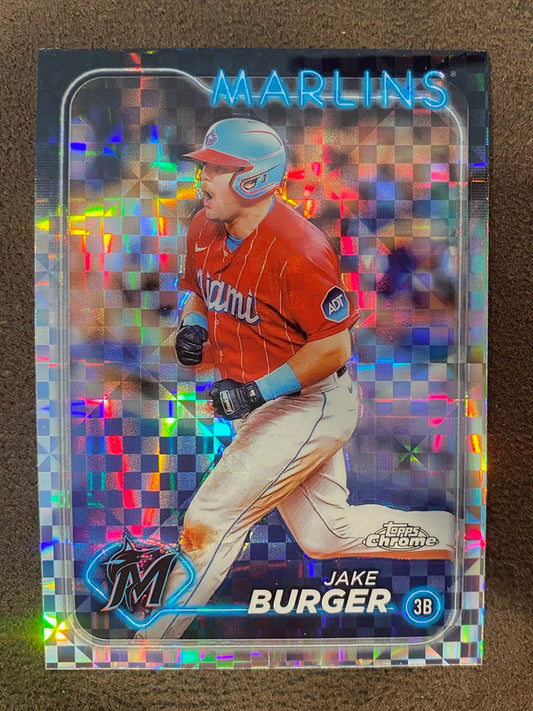 Jake Burger - 2024 Topps Chrome - XFractors - Marlins