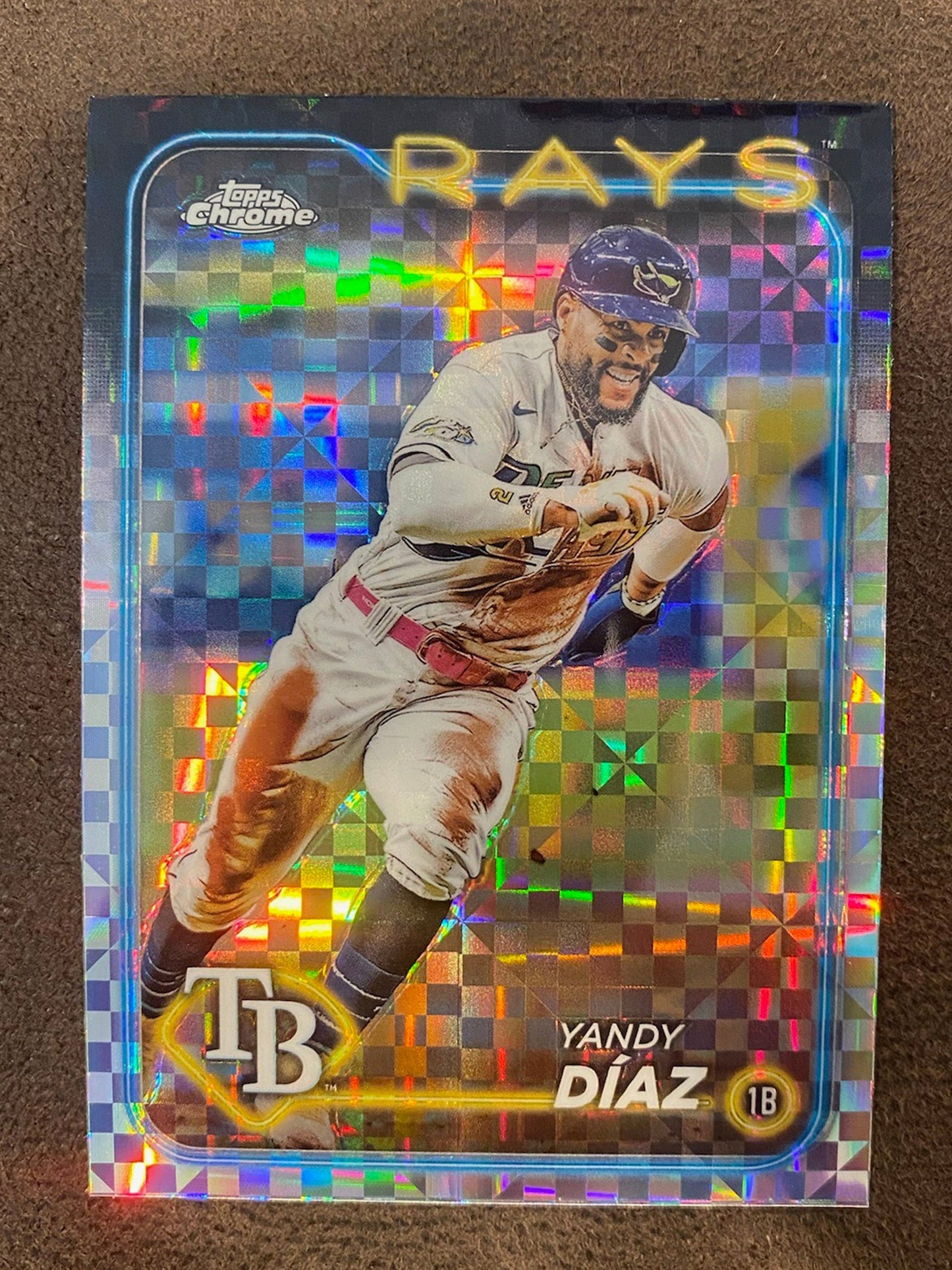 Yandy Diaz - 2024 Topps Chrome - XFractors - Rays