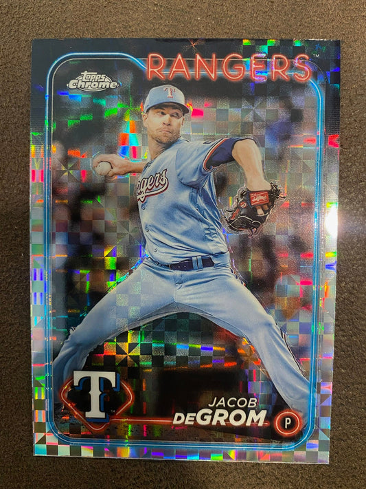 Jacob DeGrom - 2024 Topps Chrome - XFractors - Rangers