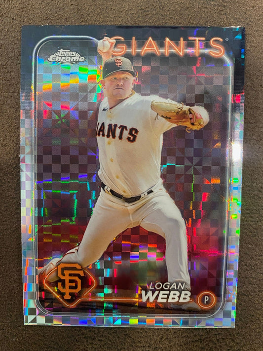 Logan Webb - 2024 Topps Chrome - XFractors - Giants