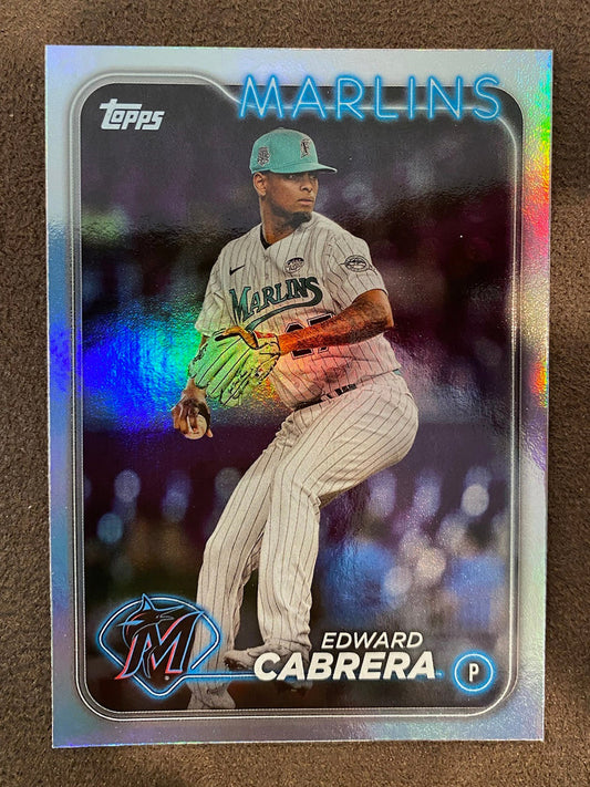 Edward Cabrera - 2024 Topps Series 2 - Rainbow Foil - Marlins