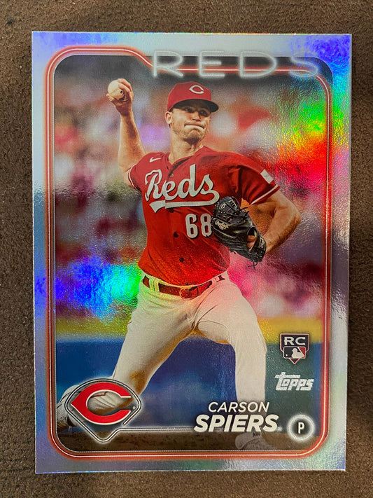 Carson Spiers - 2024 Topps Series 2 - Rainbow Foil - Reds