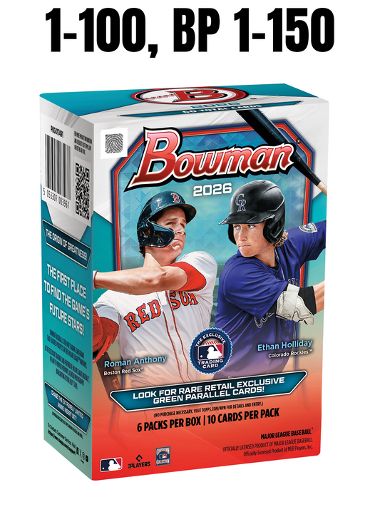 2026 Bowman Base Paper #1-100, BP #1-150