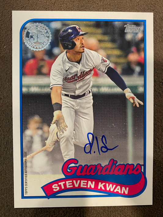 Steven Kwan - 2024 Topps Series 1 - 1989 AUTO - Guardians