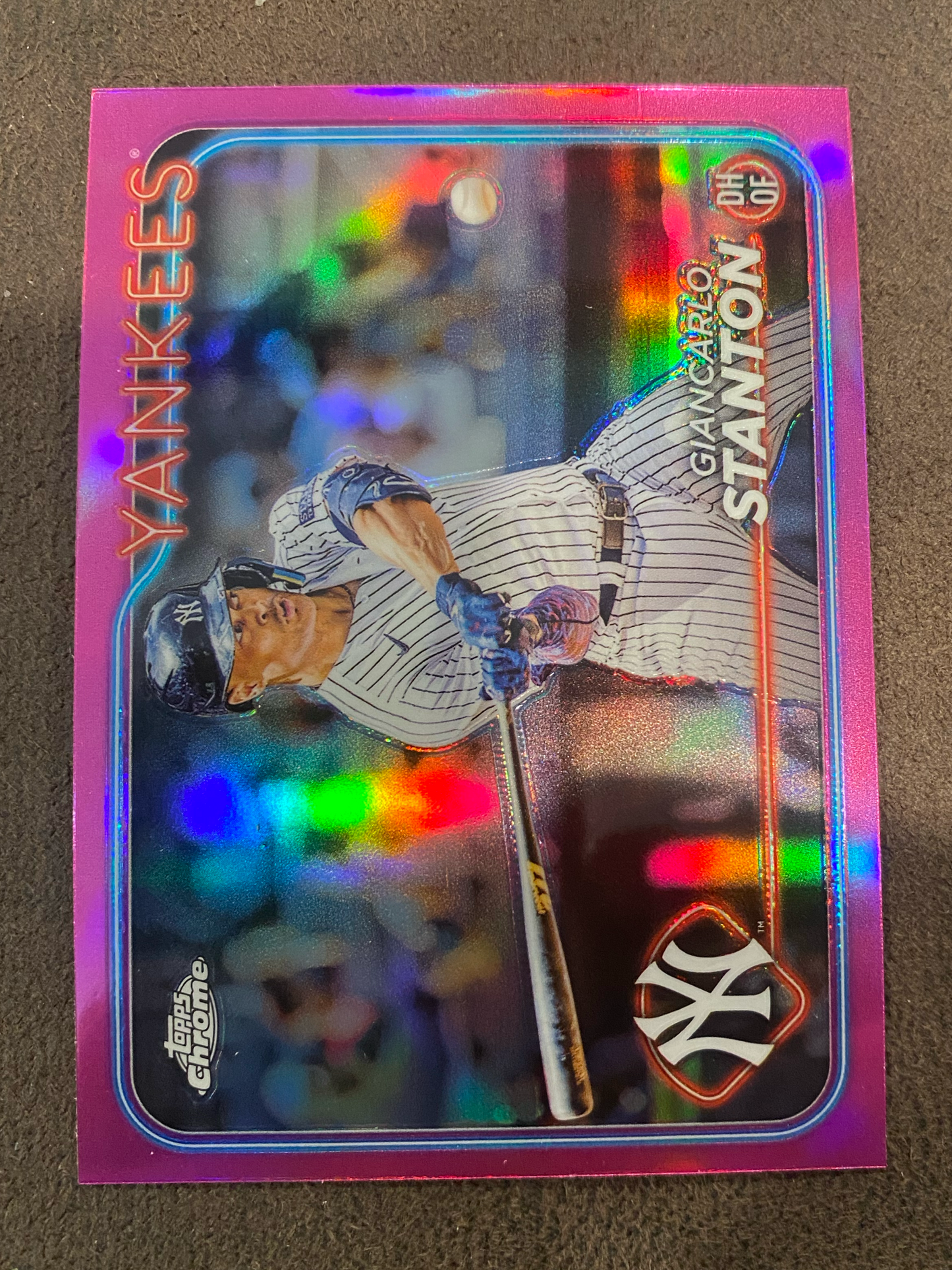 Giancarlo Stanton - 2024 Topps Chrome - Pink Refractor - Yankees