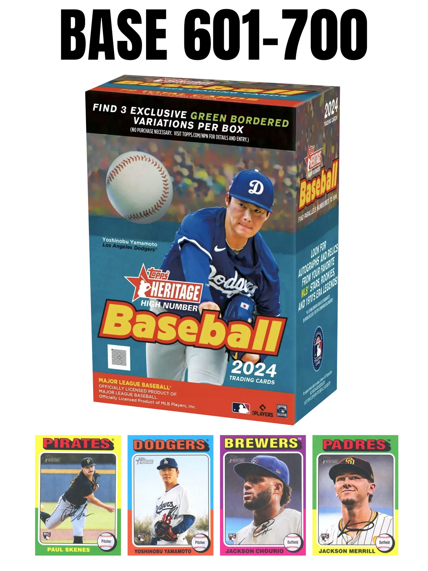 2024 Topps Heritage High Number Base #601-700