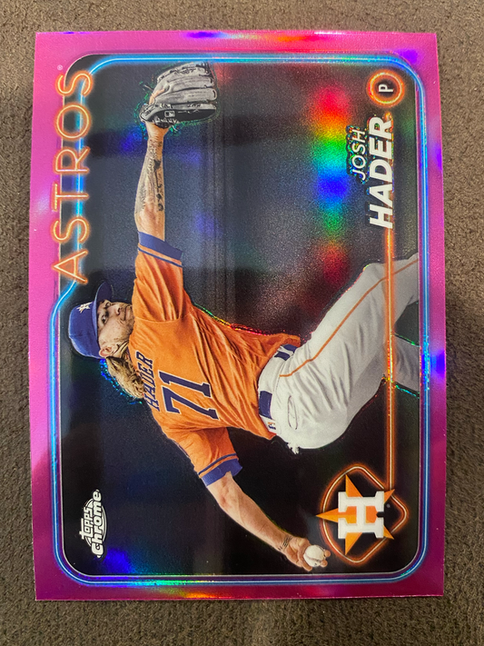 Josh Hader - 2024 Topps Chrome - Pink Refractor - Astros