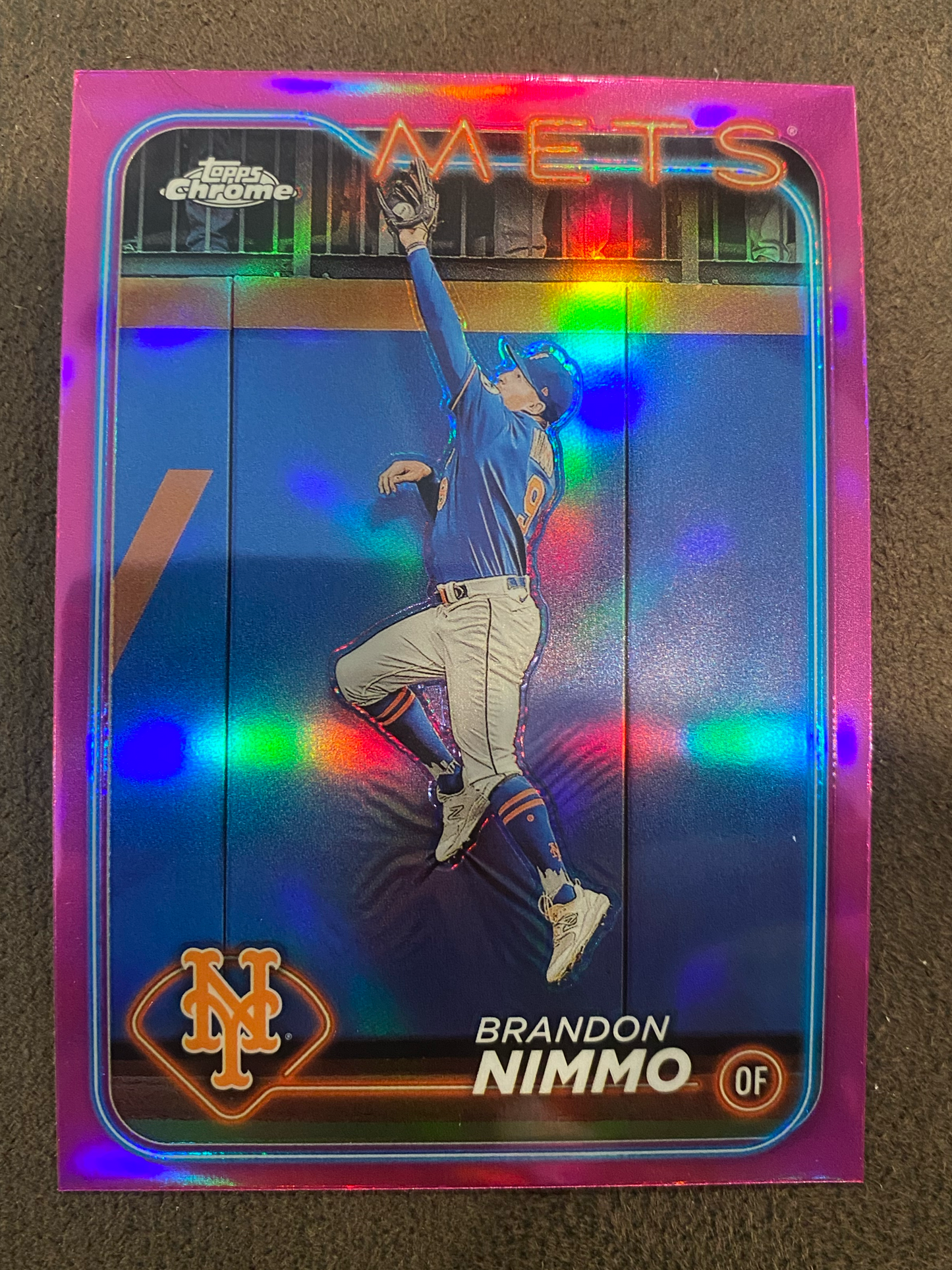 Brandon Nimmo - 2024 Topps Chrome - Pink Refractor - Mets