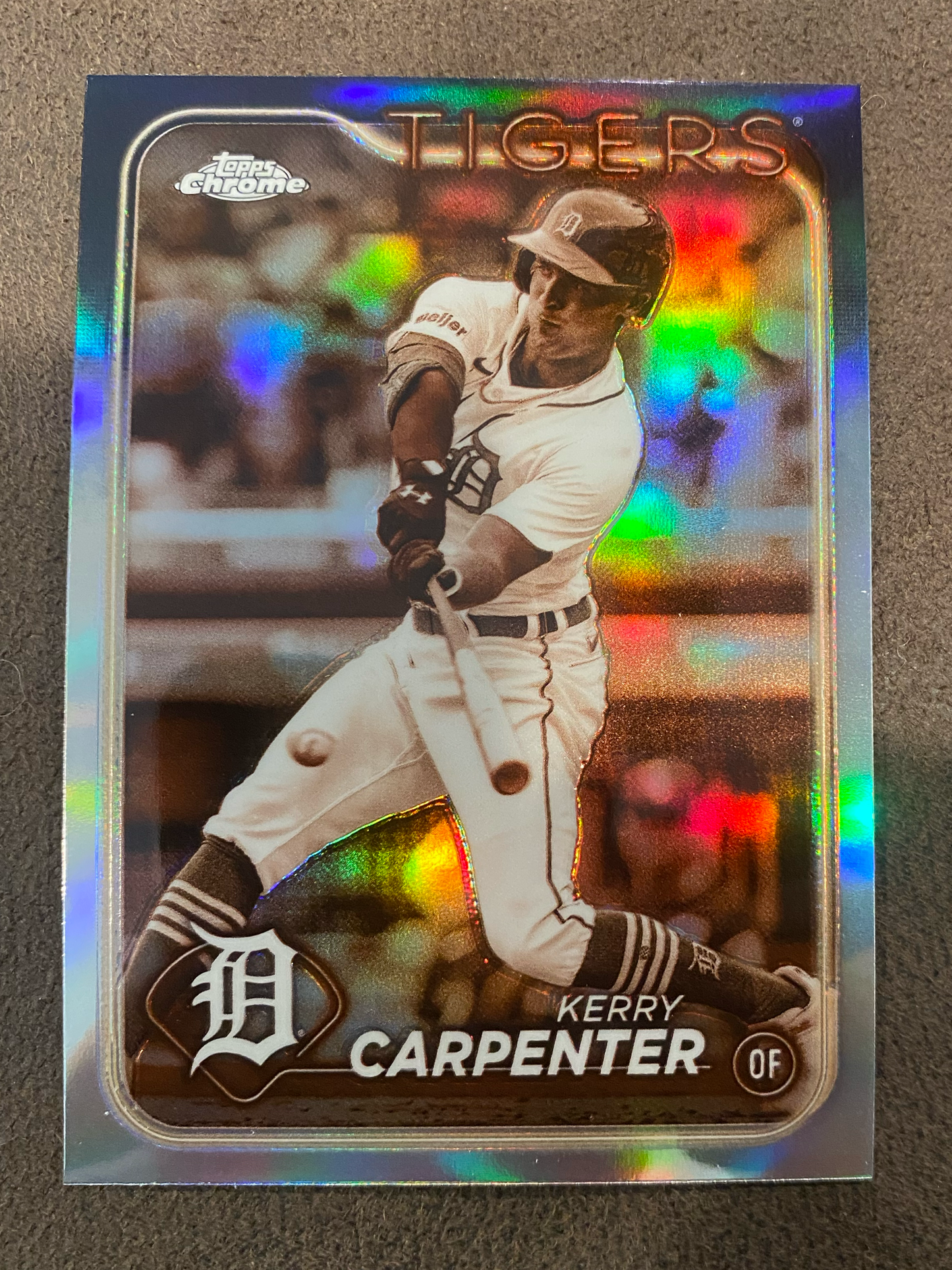 Kerry Carpenter - 2024 Topps Chrome - Sepia Refractor - Tigers