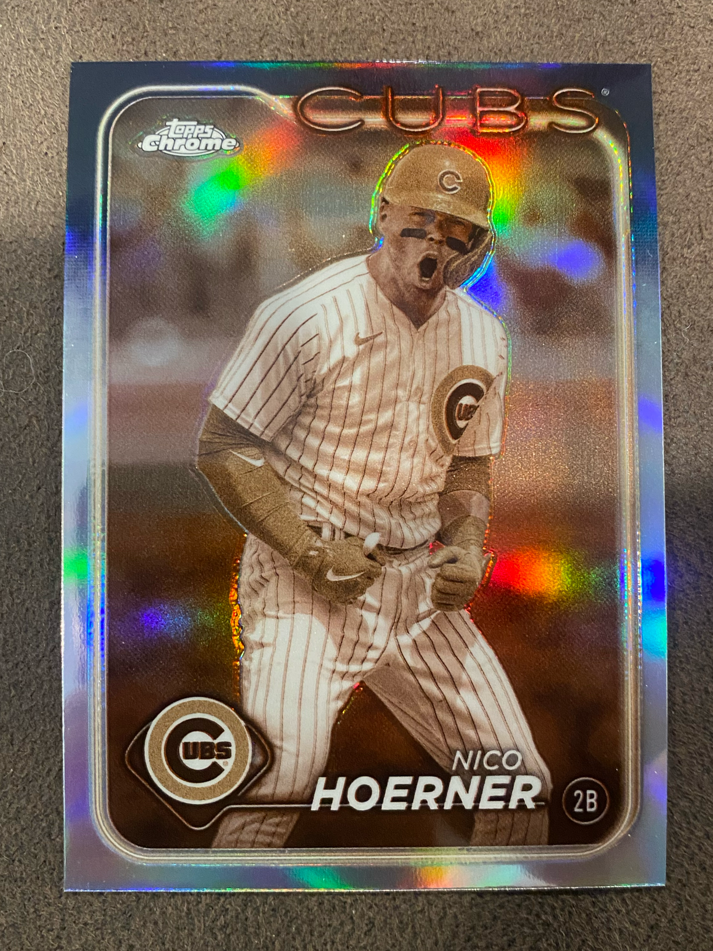 Nico Hoerner - 2024 Topps Chrome - Sepia Refractor - Cubs