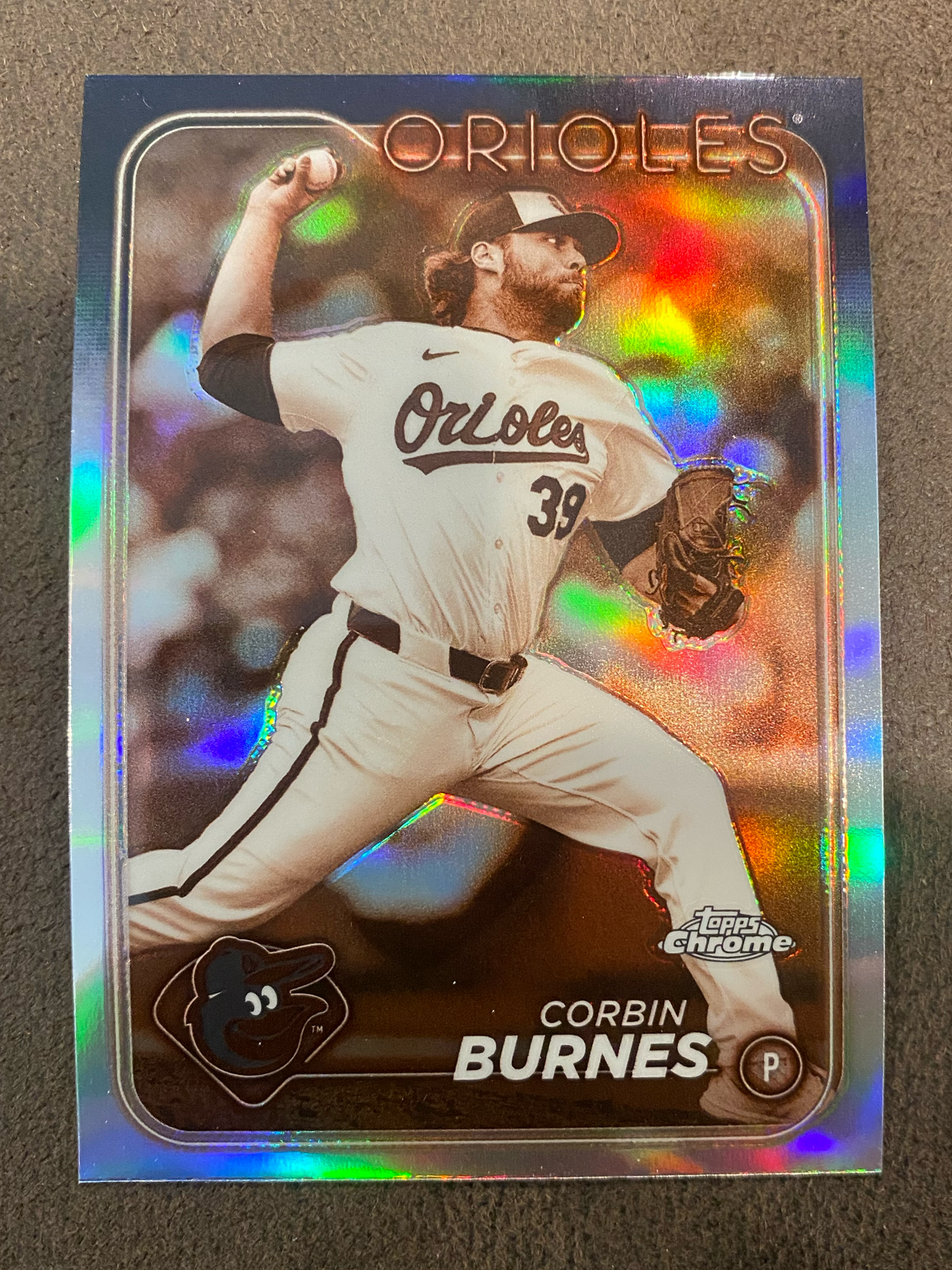 Corbin Burnes - 2024 Topps Chrome - Sepia Refractor - Orioles