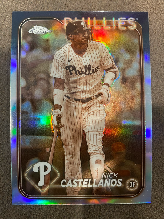 Nick Castellanos - 2024 Topps Chrome - Sepia Refractor - Phillies