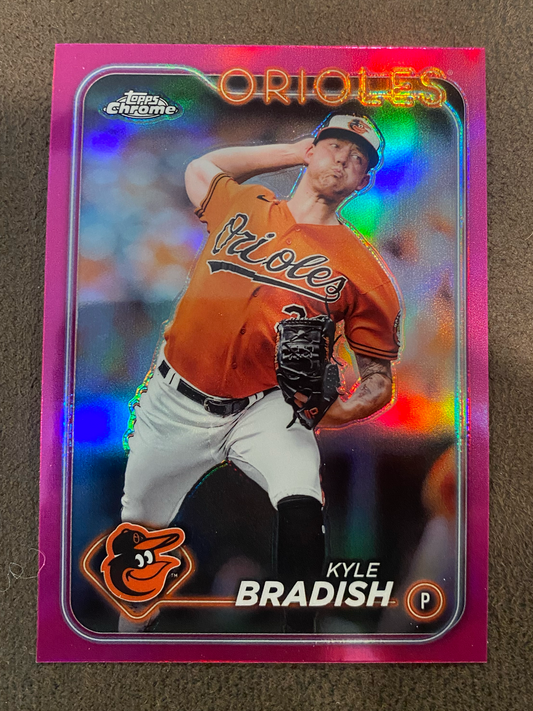 Kyle Bradish - 2024 Topps Chrome - Pink Refractor - Orioles