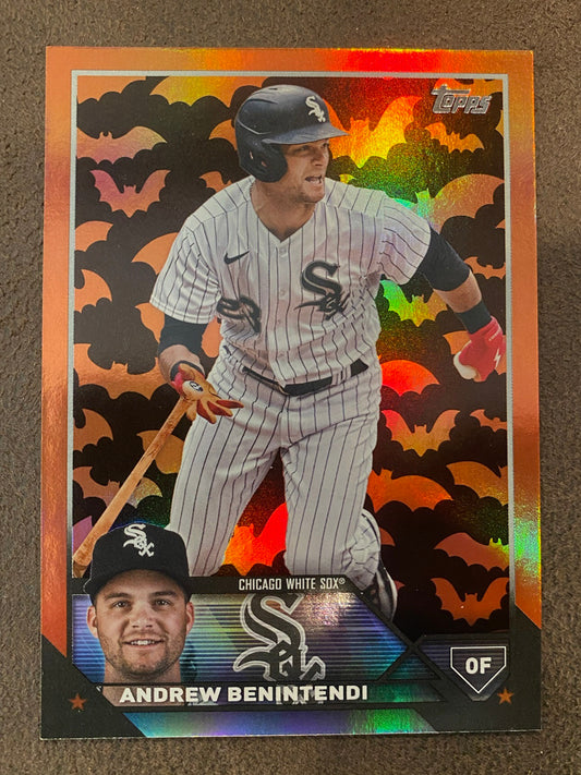 Andrew Benintendi - 2023 Topps Update - 1/1 Bats Halloween Parallel - White Sox