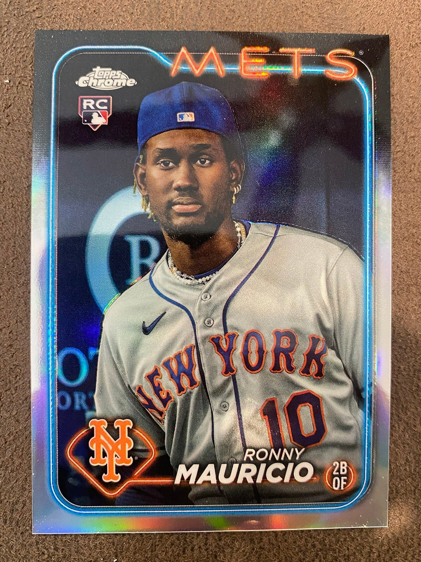 Ronny Mauricio - 2024 Topps Chrome - Rookie Image Variation Refractor - Mets