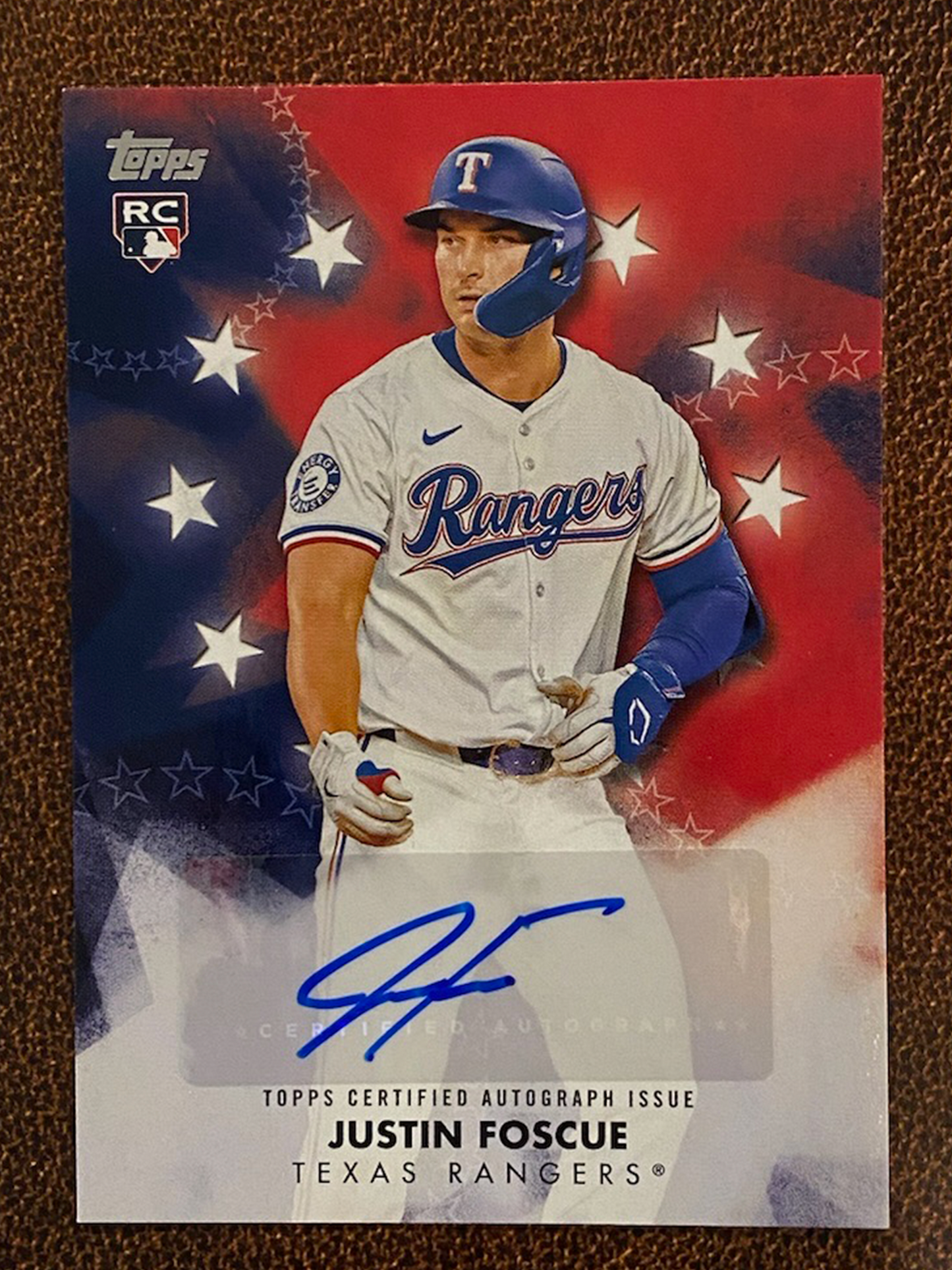 Justin Foscue - 2024 Topps Update - Baseball Stars AUTO - Rangers