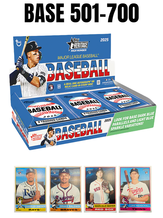 2025 Topps Heritage High Number Base #501-700