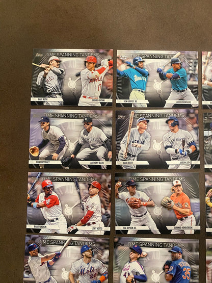 Time Spanning Tandems (30 Cards) - 2023 Topps Update - Complete Set