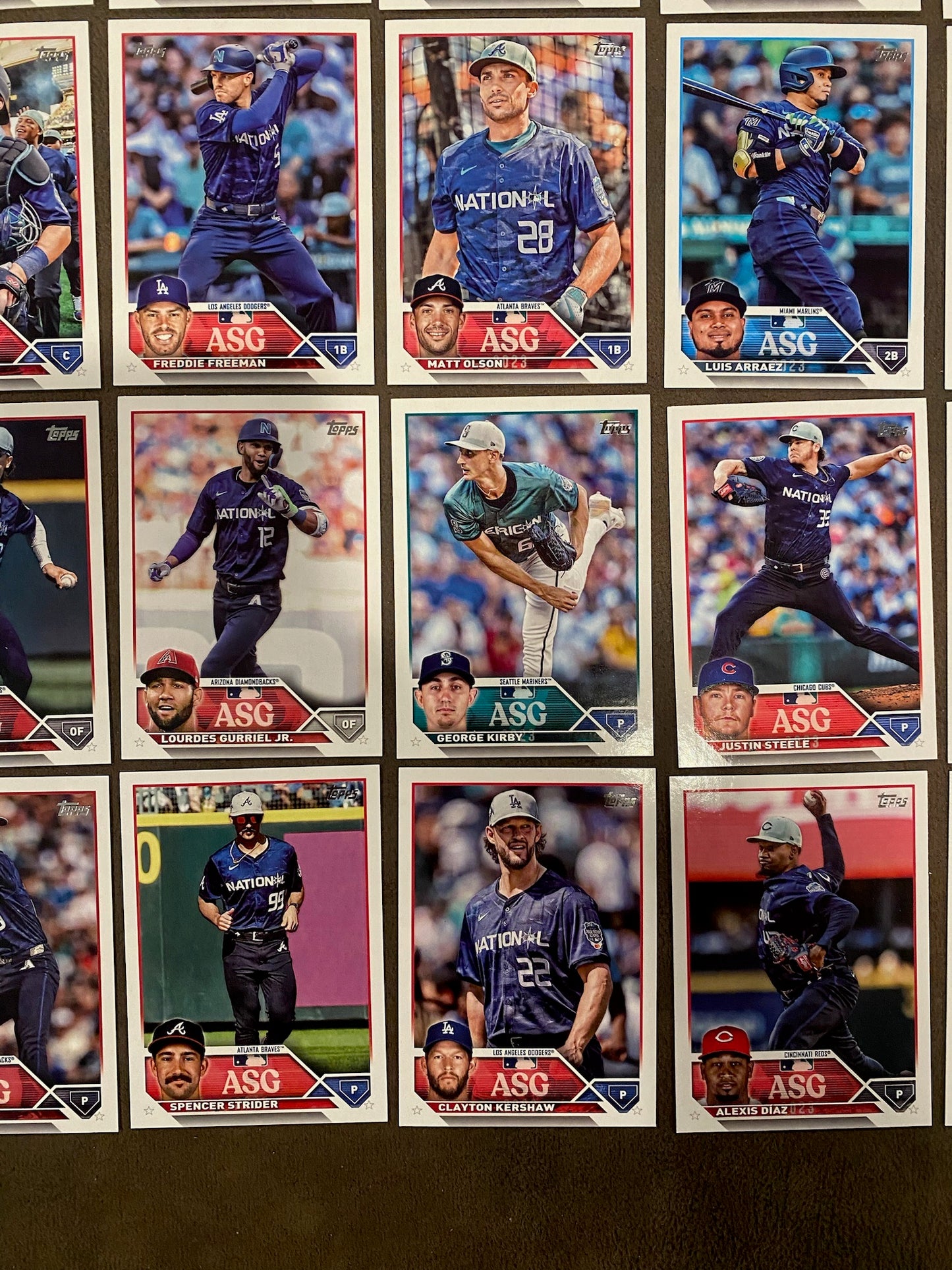 All Star Game Inserts (50 Cards) - 2023 Topps Update - Complete Set