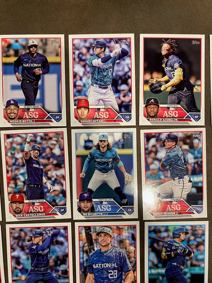 All Star Game Inserts (50 Cards) - 2023 Topps Update - Complete Set