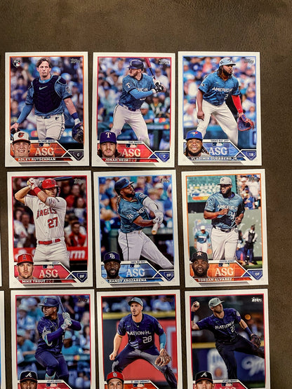 All Star Game Inserts (50 Cards) - 2023 Topps Update - Complete Set