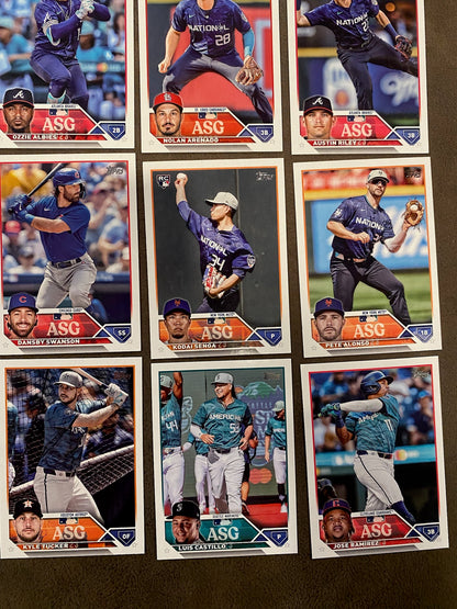 All Star Game Inserts (50 Cards) - 2023 Topps Update - Complete Set