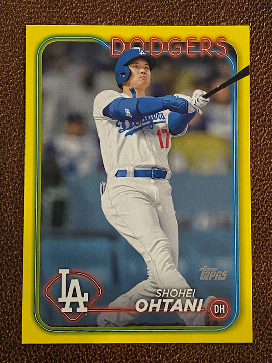 Shohei Ohtani - Topps Series 2 - Yellow Parallel - Dodgers