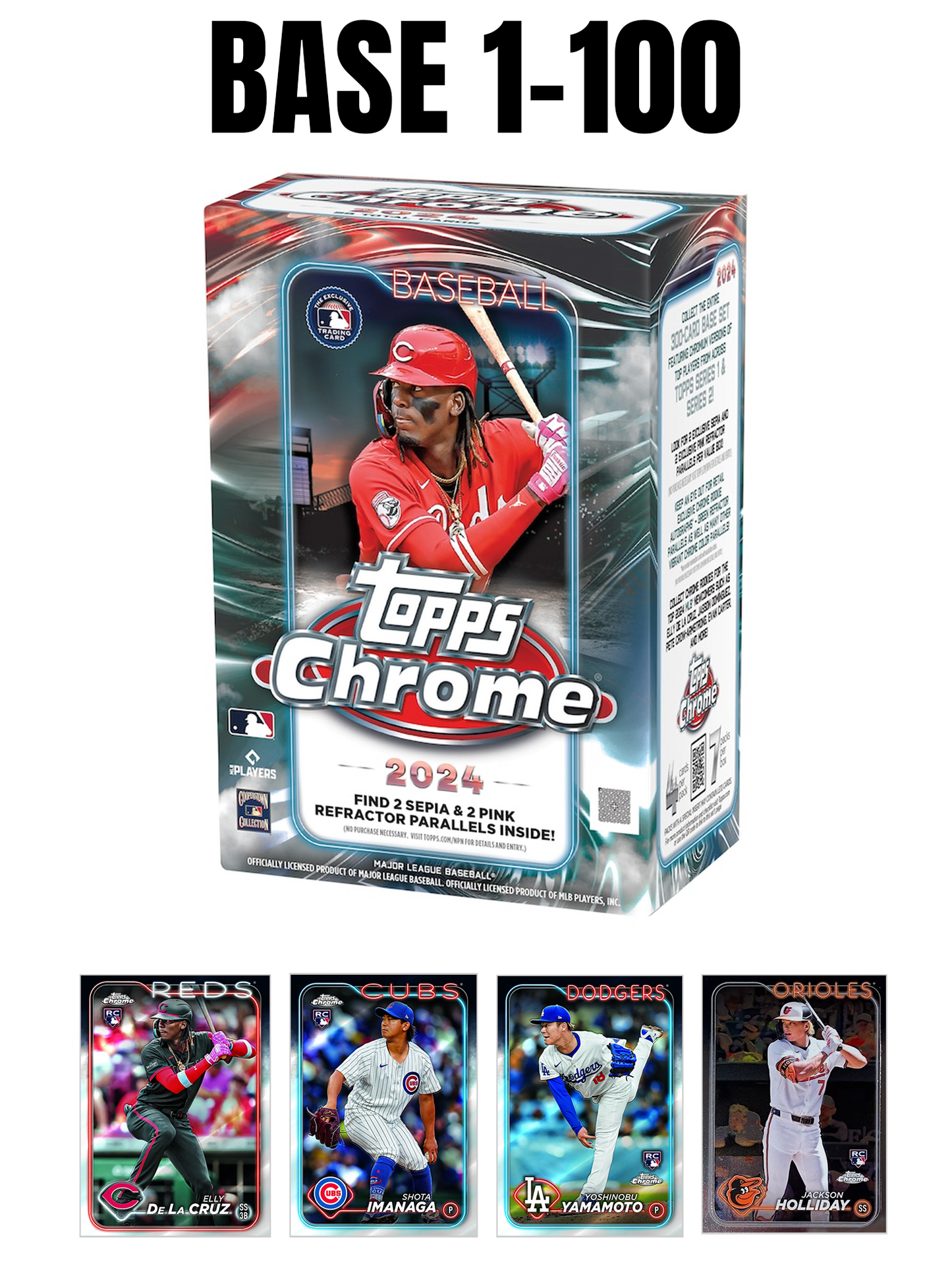 2024 Topps Chrome Base #1-100