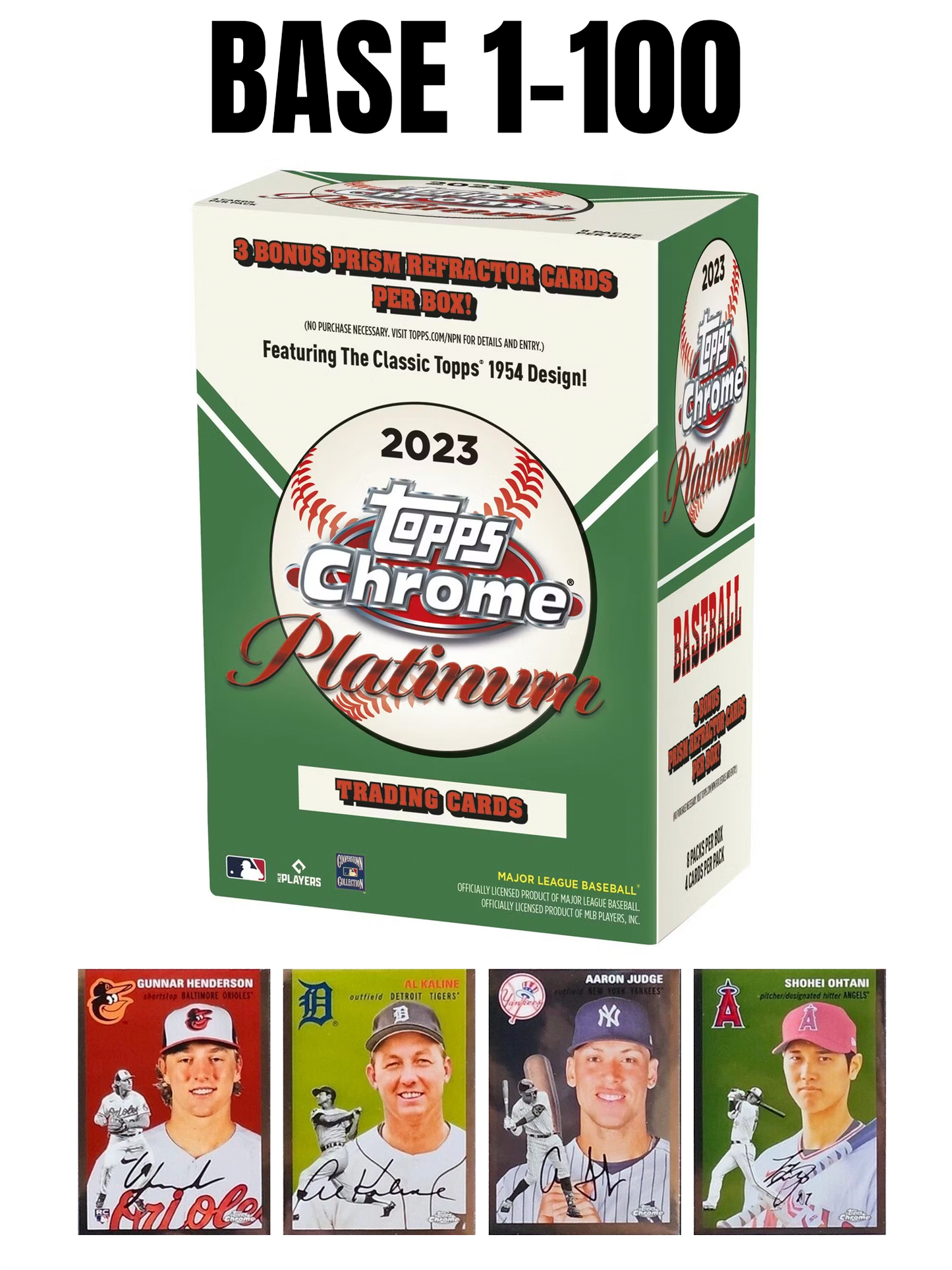 2023 Topps Chrome Platinum Anniversary Base #1-100
