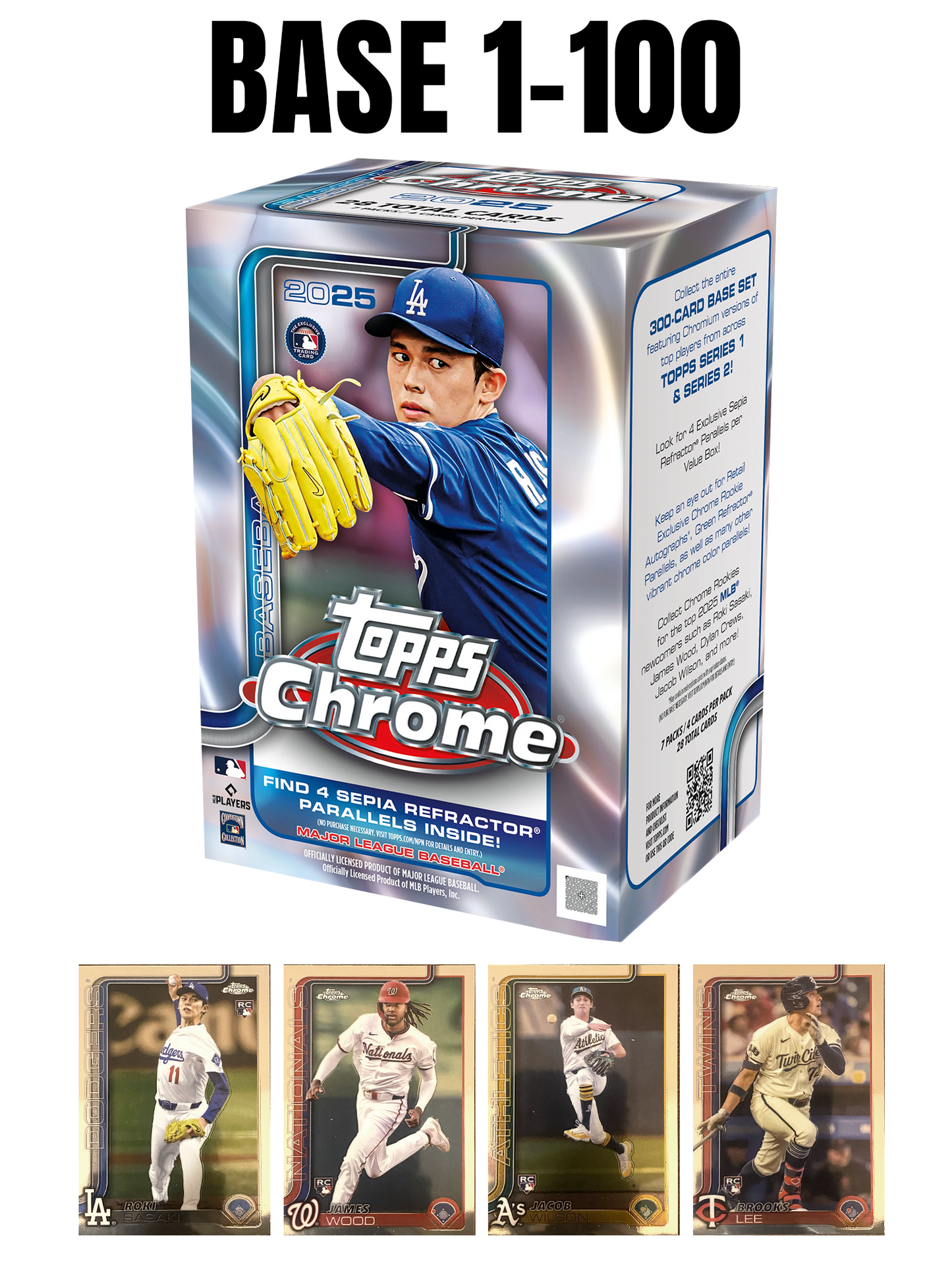 2025 Topps Chrome Base #1-100
