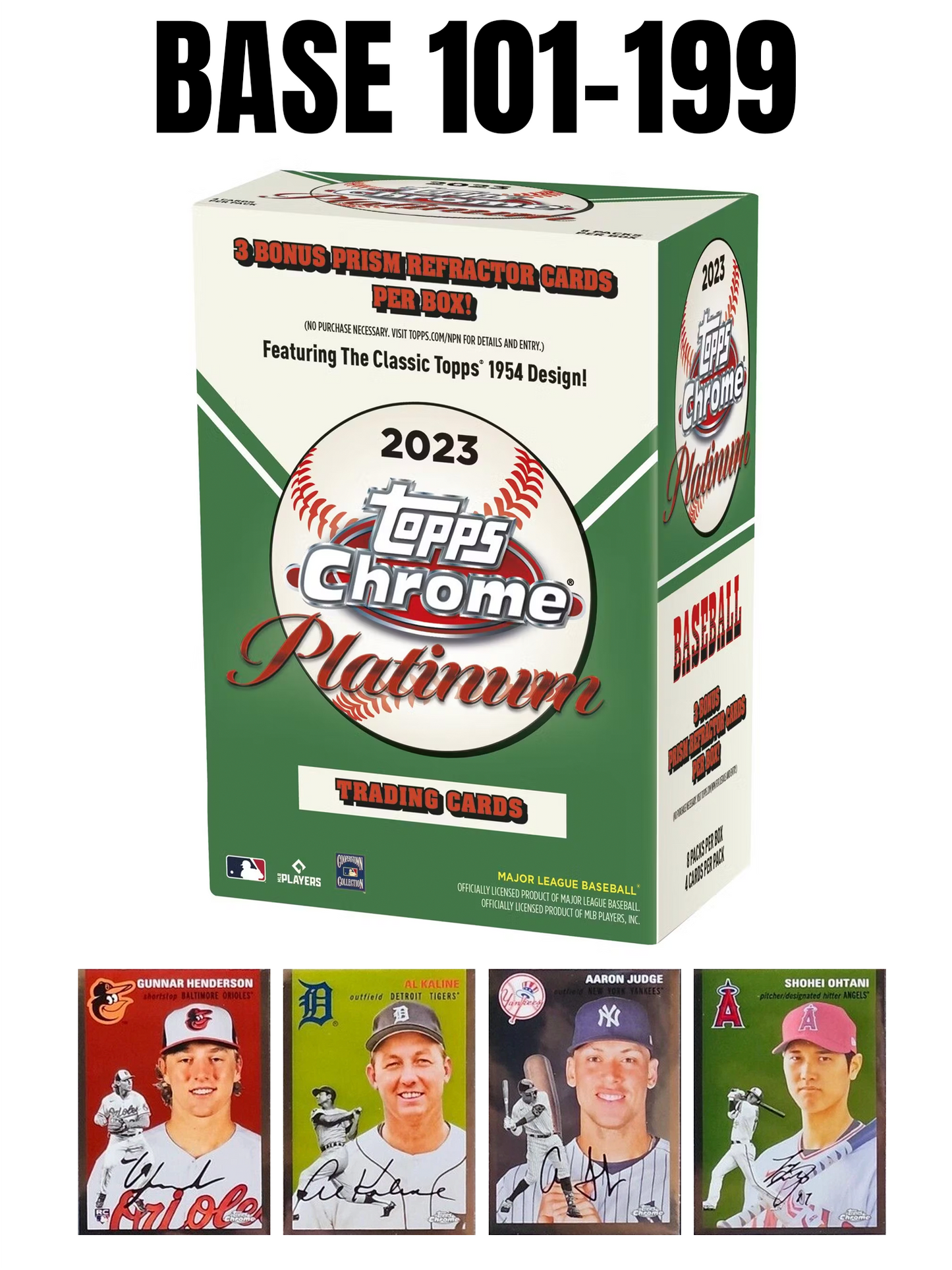 2023 Topps Chrome Platinum Anniversary Base #101-199