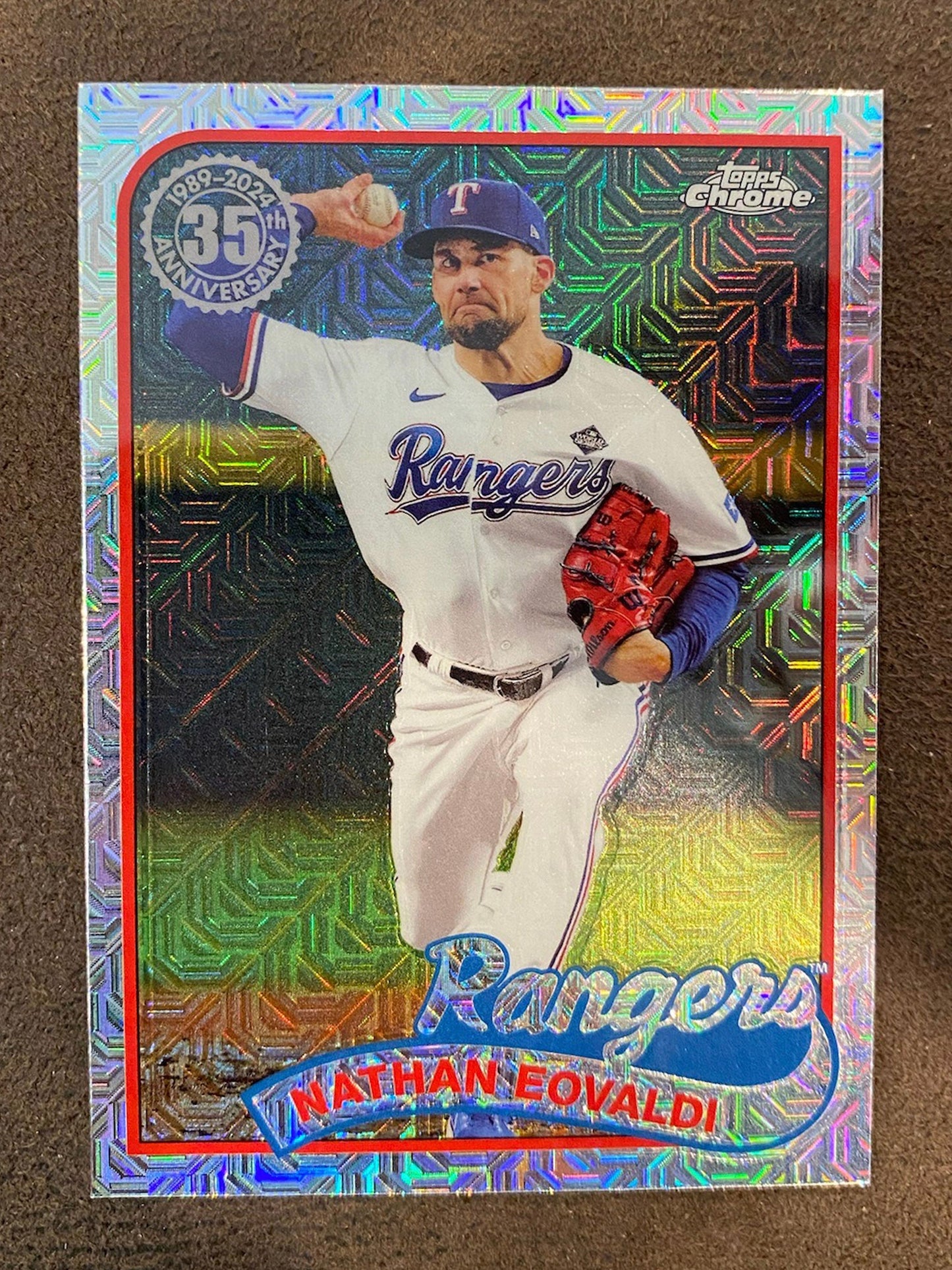 Nathan Eovaldi - 2024 Topps Series 2 - 1989 Chrome Silver Pack Mojo - Rangers