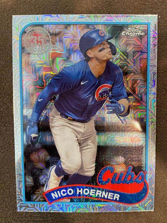 Nico Hoerner - 2024 Topps Series 2 - 1989 Chrome Silver Pack Mojo - Cubs