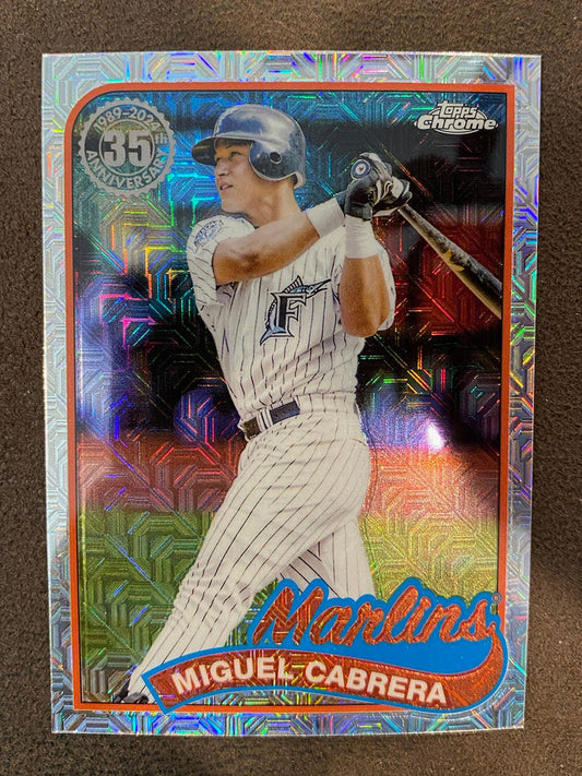 Miguel Cabrera - 2024 Topps Series 2 - 1989 Chrome Silver Pack Mojo -Marlins