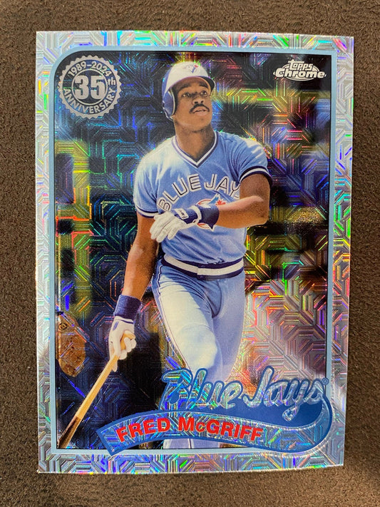Fred McGriff - 2024 Topps Series 2 - 1989 Chrome Silver Pack Mojo - Blue Jays
