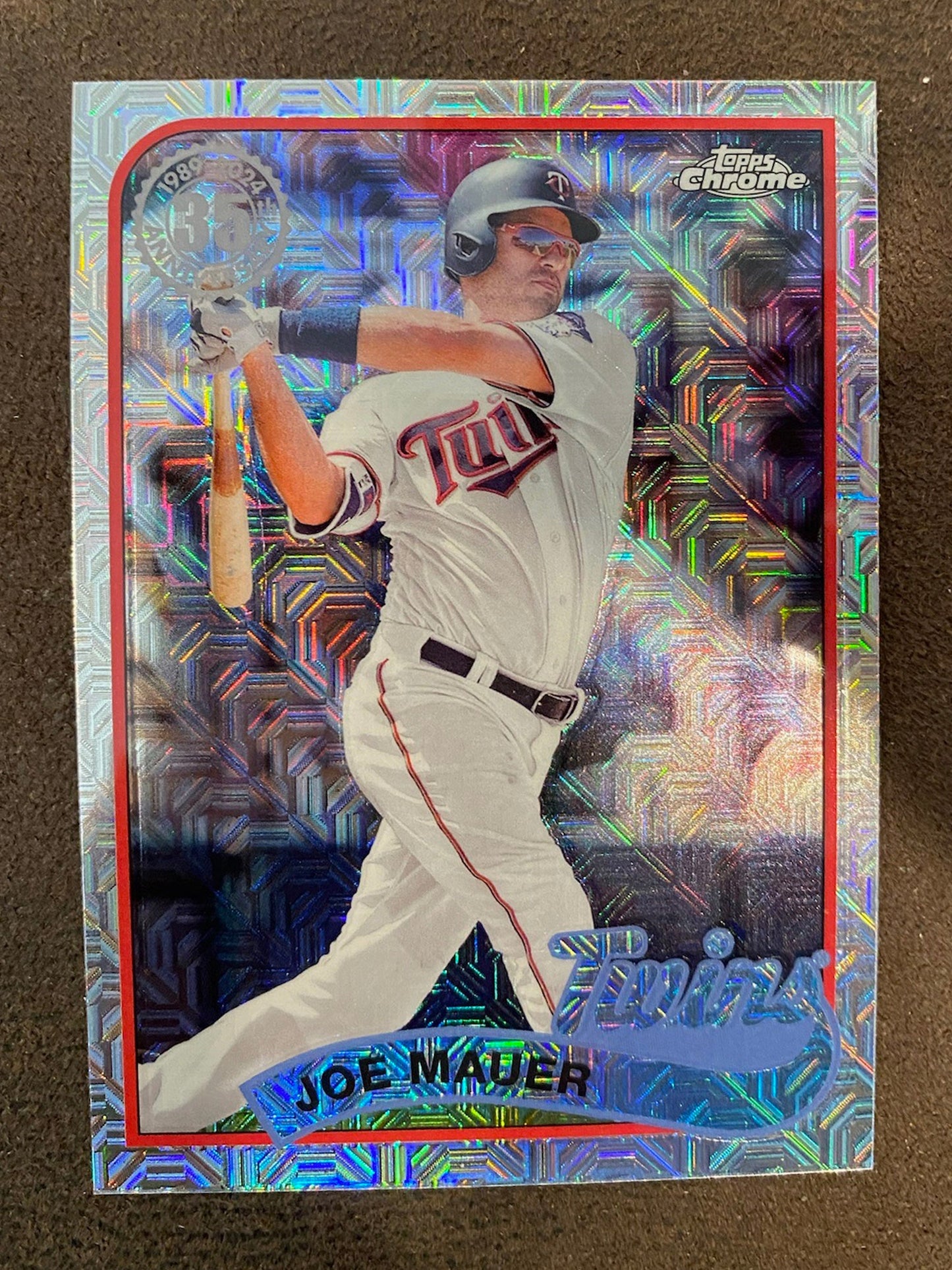 Joe Mauer - 2024 Topps Series 2 - 1989 Chrome Silver Pack Mojo - Twins