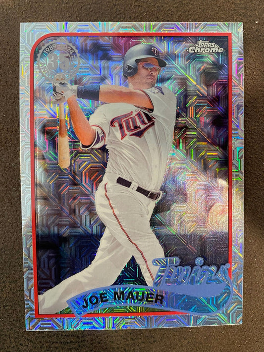 Joe Mauer - 2024 Topps Series 2 - 1989 Chrome Silver Pack Mojo - Twins