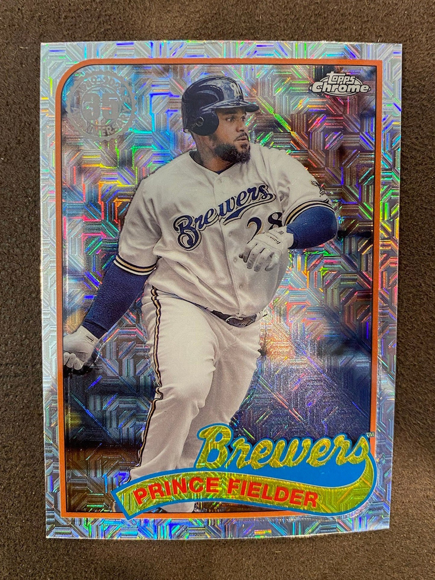 Prince Fielder - 2024 Topps Series 2 - 1989 Chrome Silver Pack Mojo - Brewers