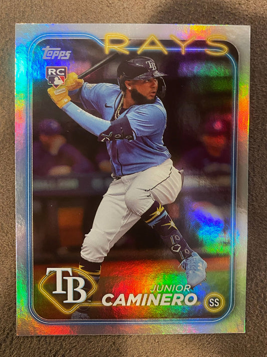 Junior Caminero - 2024 Topps Series 2 - Rainbow Foil - Rays