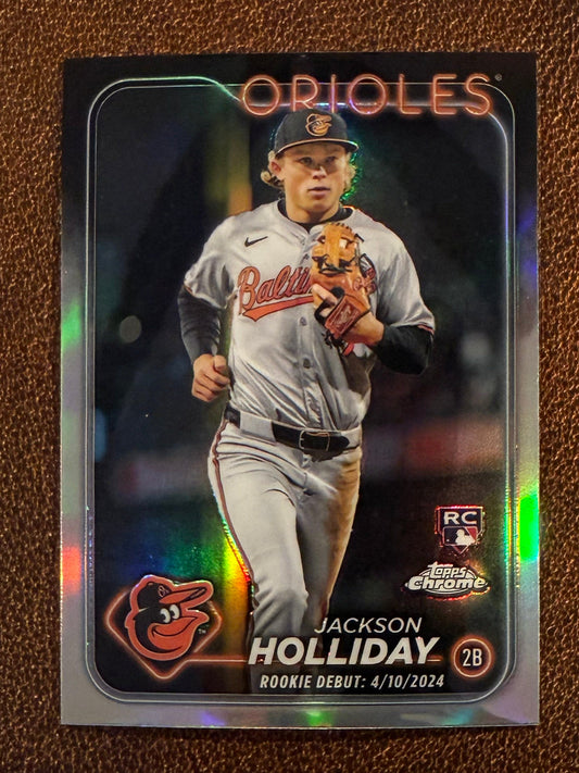 Jackson Holliday - 2024 Topps Chrome Update - Refractor (Rookie Debut) - Orioles