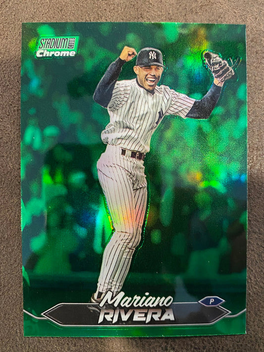 Mariano Rivera - 2024 Topps Stadium Club - Green Chrome Refractor - Yankees