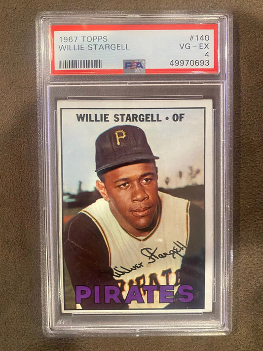 Willie Stargell - 1967 Topps - #140 (PSA 4) - Pirates